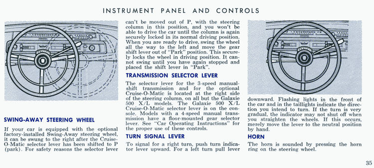 1965 Ford Owners Manual Page 59